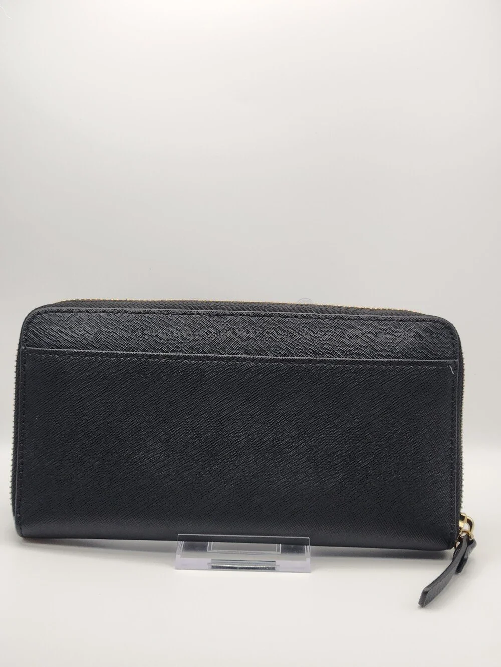 Kate Spade Black Saffiano Zip Wallet
